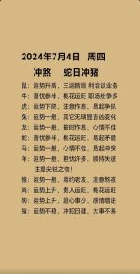 2024吉日生肖运势解析：2025紫微年运预告