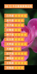 十二星座今明运势揭秘：白羊金牛双子精彩预告！