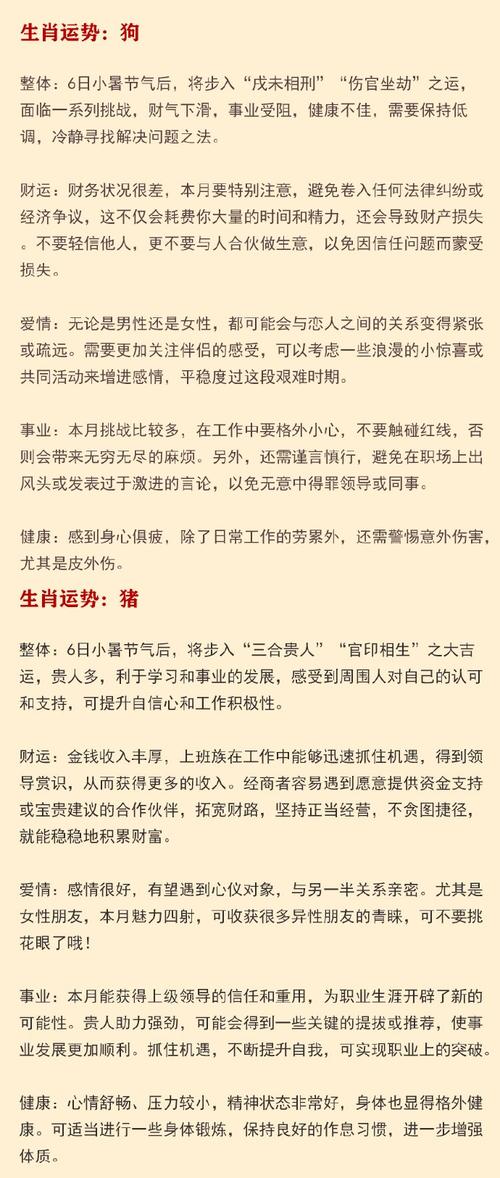 十二生肖运势揭秘：把握机遇，规划美好未来