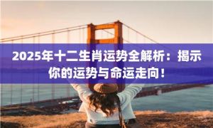 2025年生肖星座运势：机遇与挑战并存，抓住事业新飞跃！