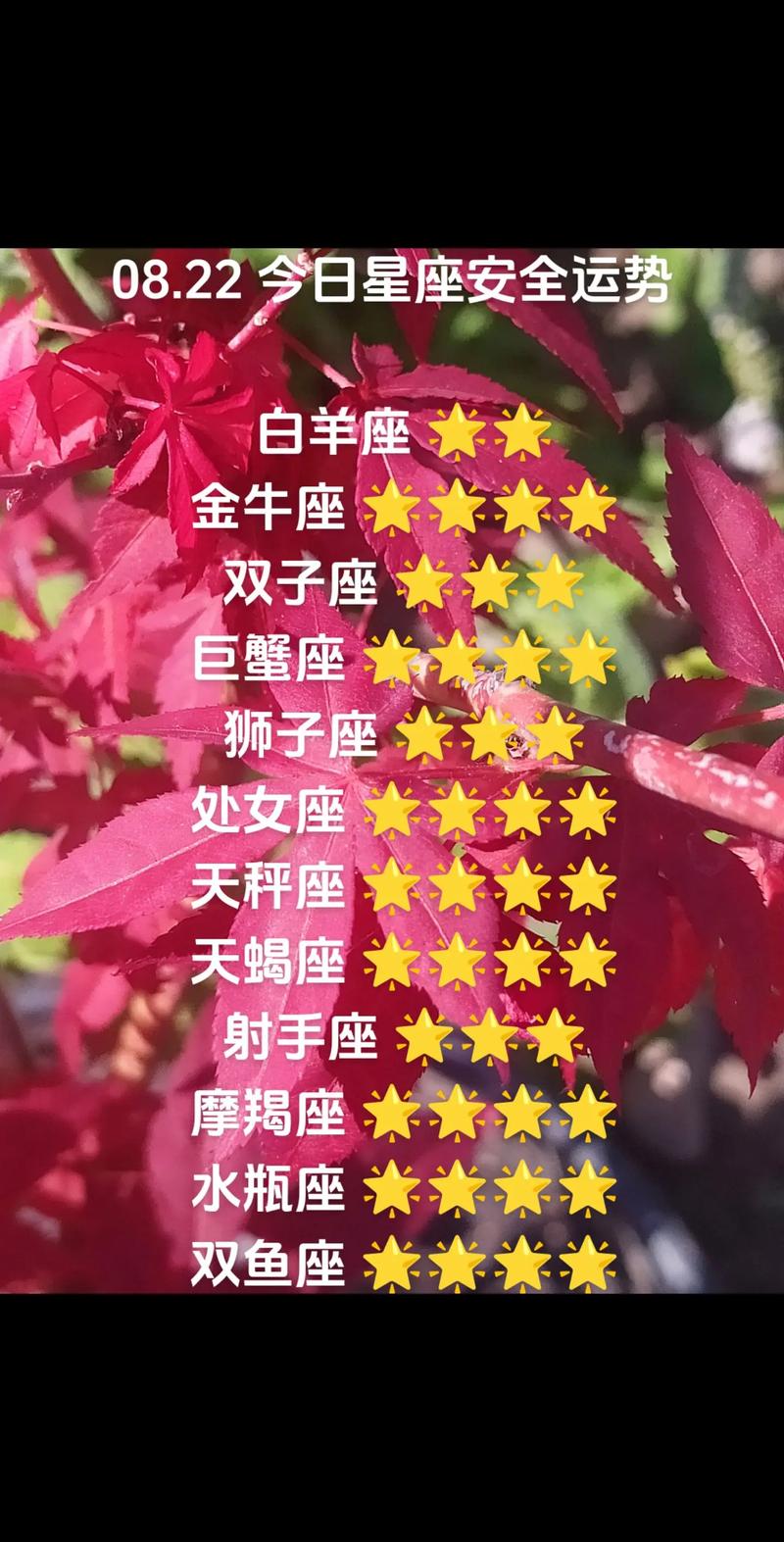 今日星座运势：起伏不定，白羊金牛摩羯运势佳，双子巨蟹天秤需注意