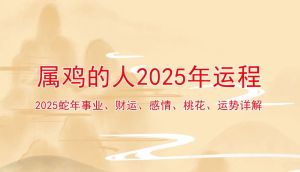 生肖鸡本周运势：爱情事业财运健康全面分析