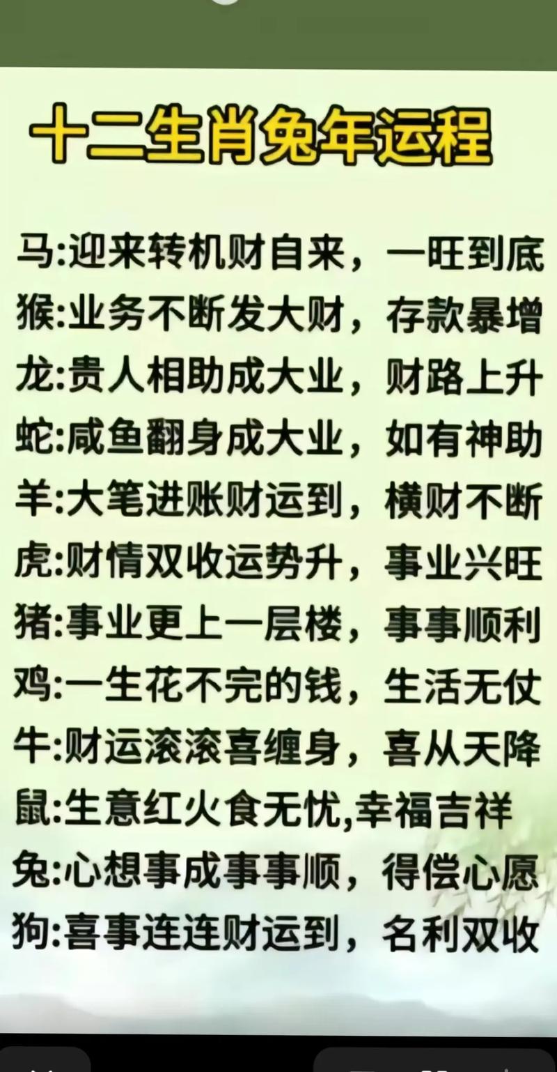 2025年生肖运势：机遇与挑战并存，梦想成真！