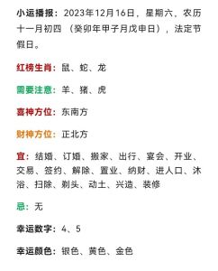 12月27号后属牛兔猴运势大揭秘！