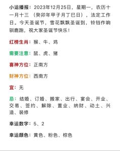 12月25日运势：健康闪耀，事业爱情需细心沟通