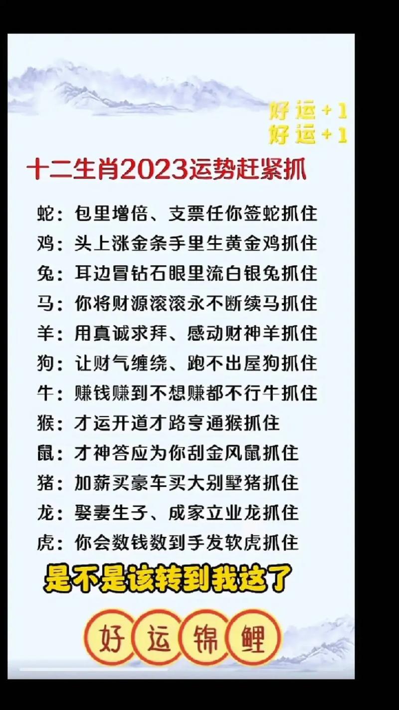 新年生肖运势大揭秘：鼠蛇猴猪各迎新变化！