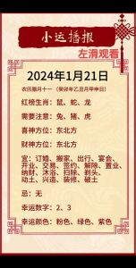 2024年12月26日-1月1日12生肖运势详解：事业财运感情揭秘！
