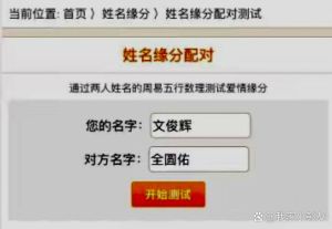 姓名密码解密：揭秘爱情缘分与性格相合