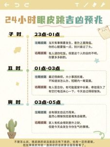 眼皮跳揭秘：吉凶预兆与生理原因全解析