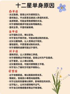 十二星座情感需求揭秘：如何呵护他们的心