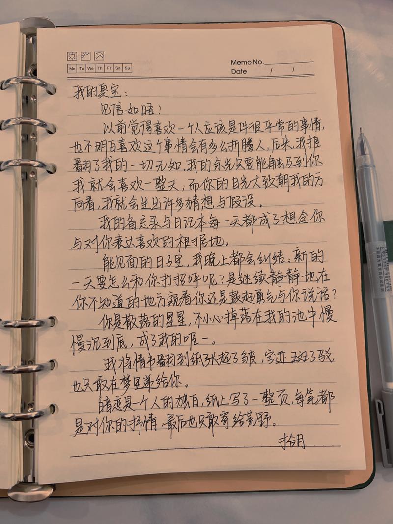 月光下深情：情书倾诉挚爱之情