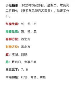 12月28日吉日行动指南：生肖运势解析与选择