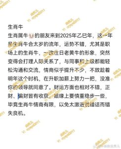 2025年生肖星座运势揭秘：财富机遇与挑战并存