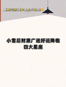 12月生肖星座运势：好运降临，双丰收时刻！