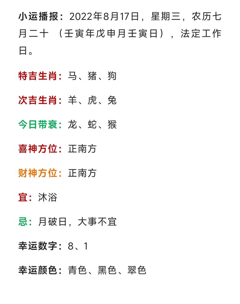 今日运势：十二生肖财运解析，运势高低一目了然！