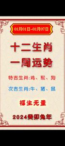 2024十二生肖运势揭秘：机遇挑战并存，一周运势一览