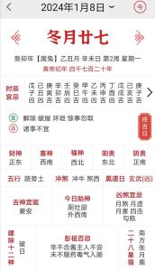 2024年冬月大三十黄历吉日指南