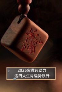 2025年紫微星助力四大生肖转运，事业财运双丰收！