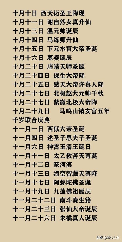 农历十一月初一：温王爷诞辰与道教庆典揭秘