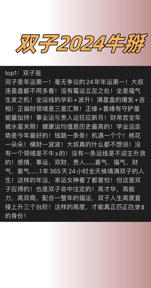 2024双子挑战年：心态调整，赢在机遇与信任
