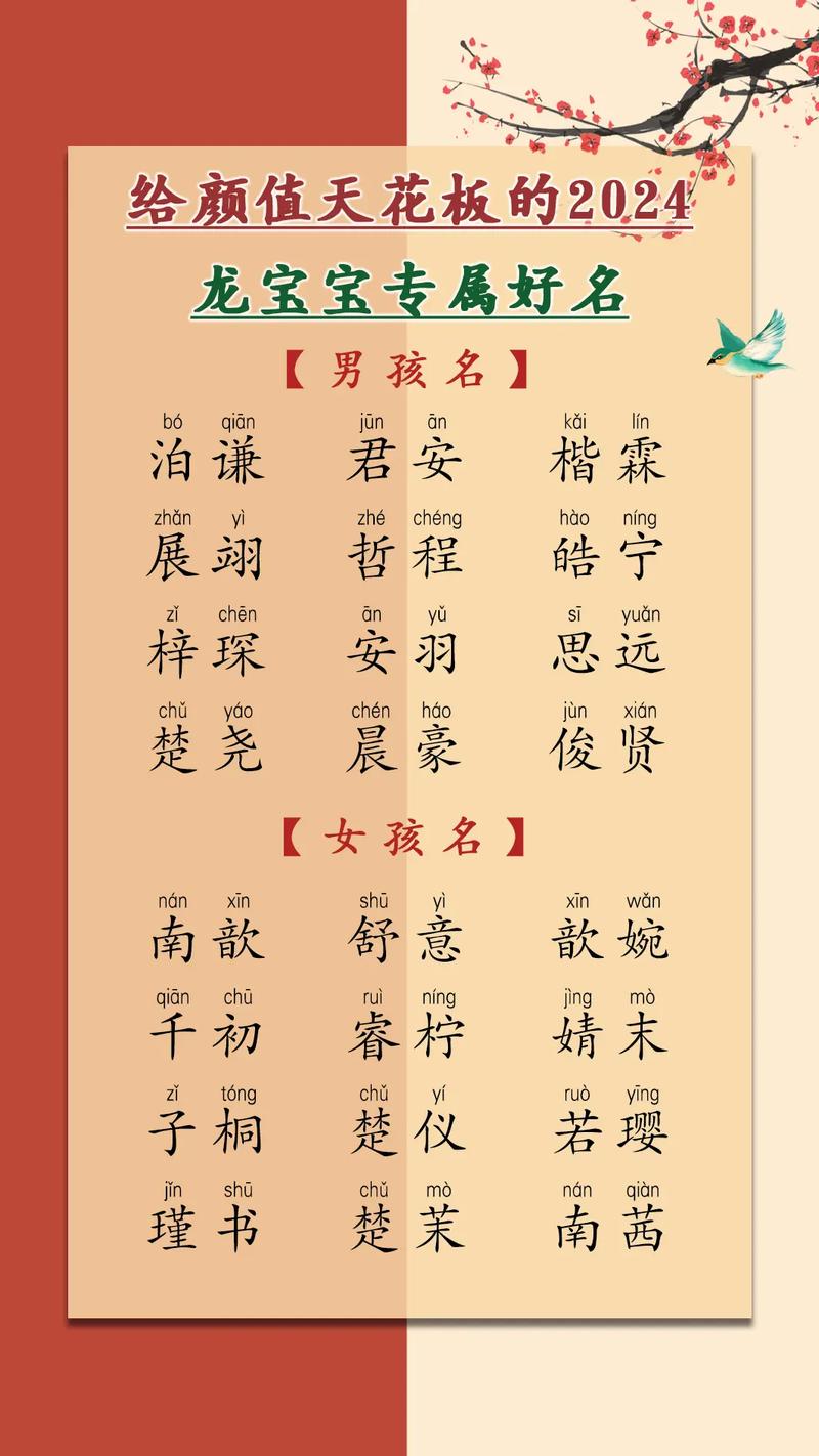2024龙年女宝宝吉祥命名指南，选好名迎未来！