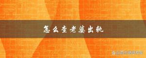 揭秘婚姻危机：查证出轨真相与应对策略