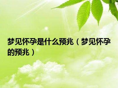 解密梦境：怀孕无父之谜，心理深层解析
