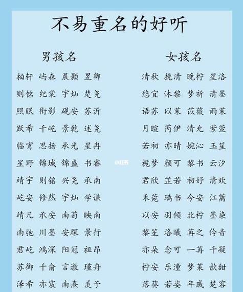 五行缺金缺水女孩取名秘籍大