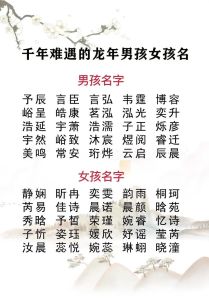 2024龙年宝宝吉祥名大全：寓意美好，精选好名