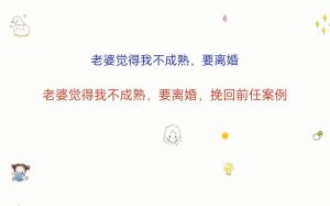 应对前妻纠缠攻略：摆脱情感困境秘籍