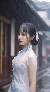 雨中漫步女性的独特魅力与生活态度