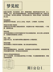 周公解梦蟒蛇梦境预示什么？