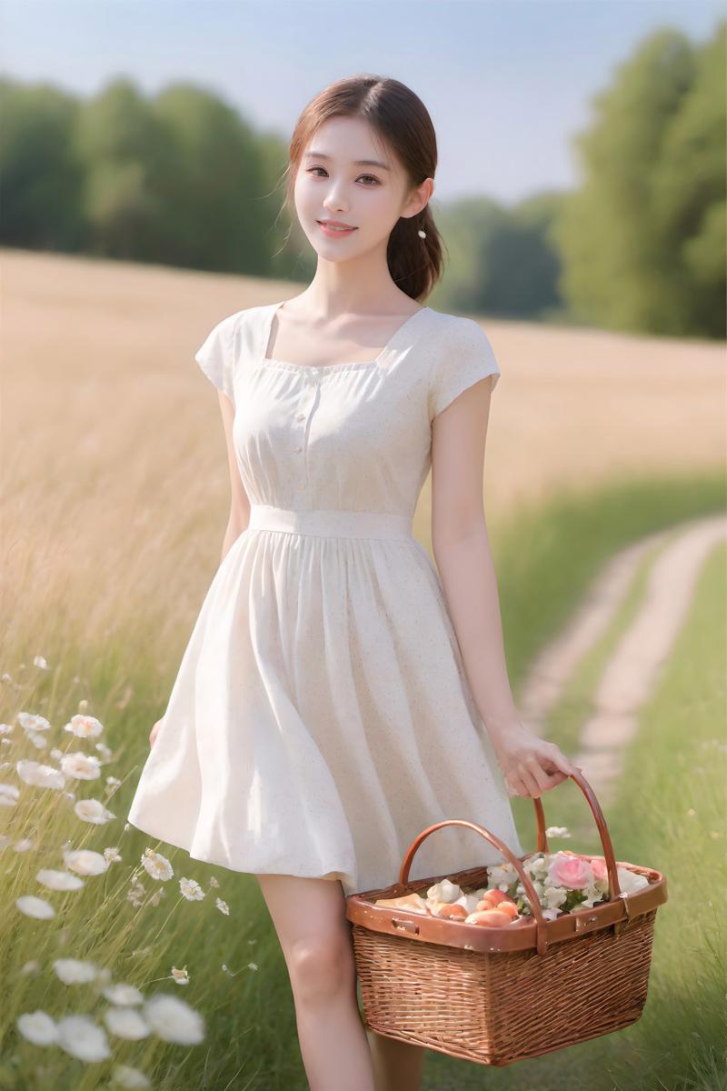 素净穿搭女生气质简约生活态度的独到魅力