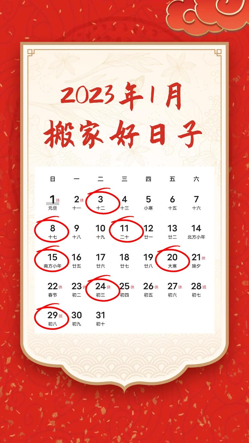 2025年1月搬家吉日盘点：开启新年新篇章！
