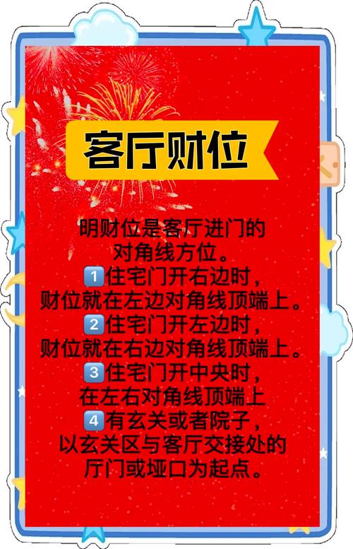 家居风水轻松找到财位，财运滚滚来