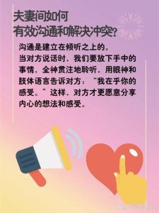 婚姻沟通的艺术：化解冲突，共建幸福堡垒
