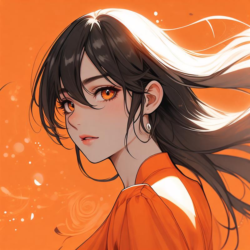 橙色活力女生：热情乐观，生活艺术家