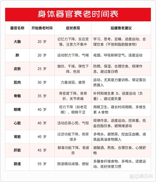 三大衰老加速期及抗衰老策略