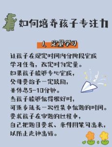 提升孩子专注力，告别磨蹭：全方位策略大