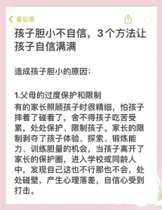 解锁孩子胆小怕事：家长引导成长之路