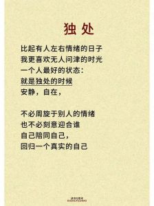 现代人的独处迷思：寻找内心的宁静与力量