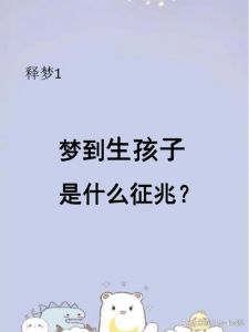 未婚女性梦生儿子含义解析：预示与未来展望