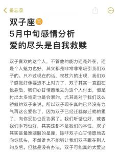 双子座爱情困境：失落面具下的内心挣扎
