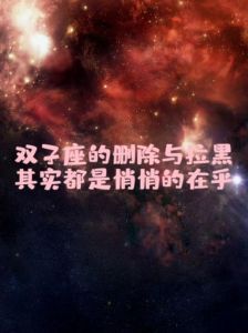 双子座复合删除后命运如何？