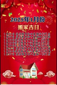 2025年搬家吉日指南：腊八节龙抬头等吉日大！