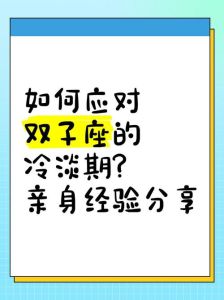 双子座冷落情感漩涡与关系裂痕应对攻略