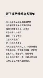 双子座星座缘分解析：爱恨交织的星座配对之旅