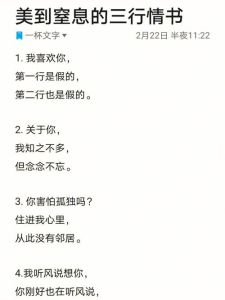 武汉大学三行情书大赛佳作：诗意情书温暖心灵