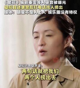 《繁花》编剧秦雯被指代笔袭警，原型争议引网友抵制