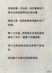 老公鼓励老婆找男朋友的小说，他越帮越忙，最终失去所有